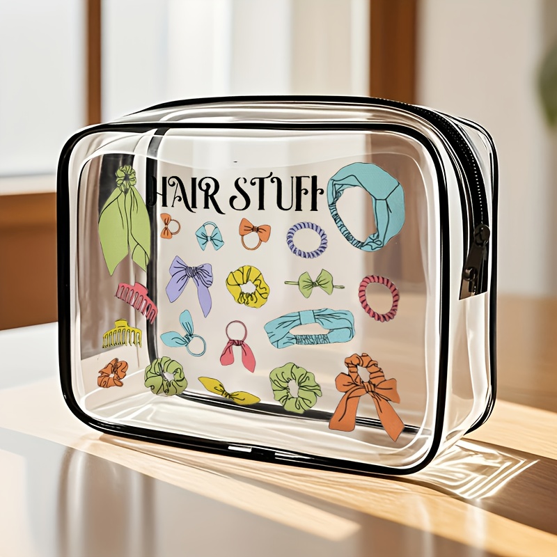 Women Bags For Airport - 1pc クリアメイクアップバッグ透明トラベルトイレタリーポーチ TSA 空港ジムウォッシュオーガナイザージッパー化粧品ハンドバッグ女性ギフト