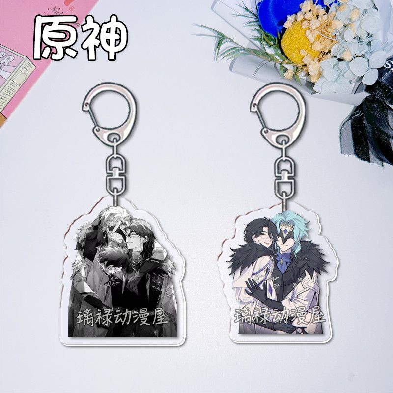 Women Bags Gift - 2 個原神インパクトキーホルダー女性用アクセサリーバッグドクターレグラターキーホルダージュエリーファンギフト