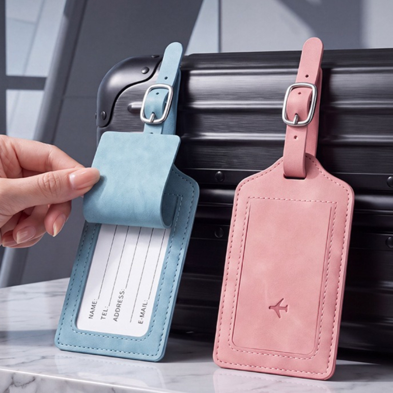 Women Bags Name - 1個入りPUレザー製ラゲージタグ、男女兼用旅行アクセサリー、スーツケースタグ、ネームIDアドレスラベル、荷物用バッグタグ
