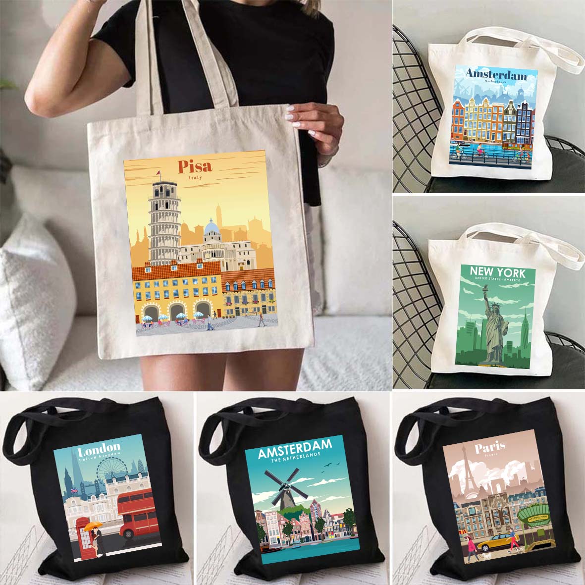 Women Bags Dubai - 女の子のためのエレガントなキャンバスハンドバッグ,新しいコレクション,ドバイのドレス,madrid,moscow,Prisa lisbon,女の子のためのキャンバスショルダーバッグ,ショッピングバッグ