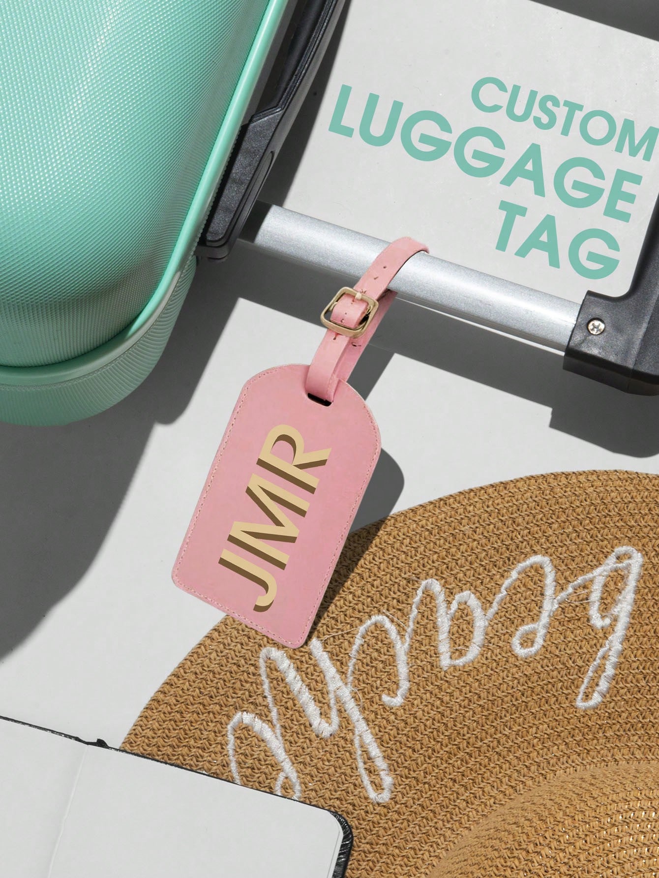 パーソナライズされたイニシャルラゲッジタグ カスタムレターP - Women Bags Gift のレビューと価格