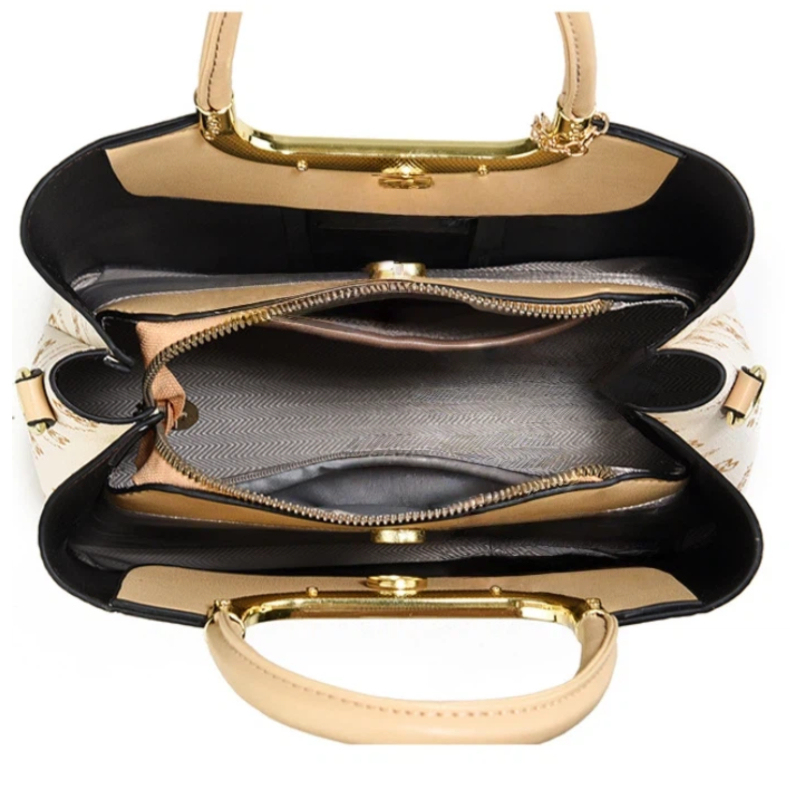 ライトラグジュアリー高級プリントハンドバッグ（女性用）、3ピ - Women Bags Luxury のレビューと価格