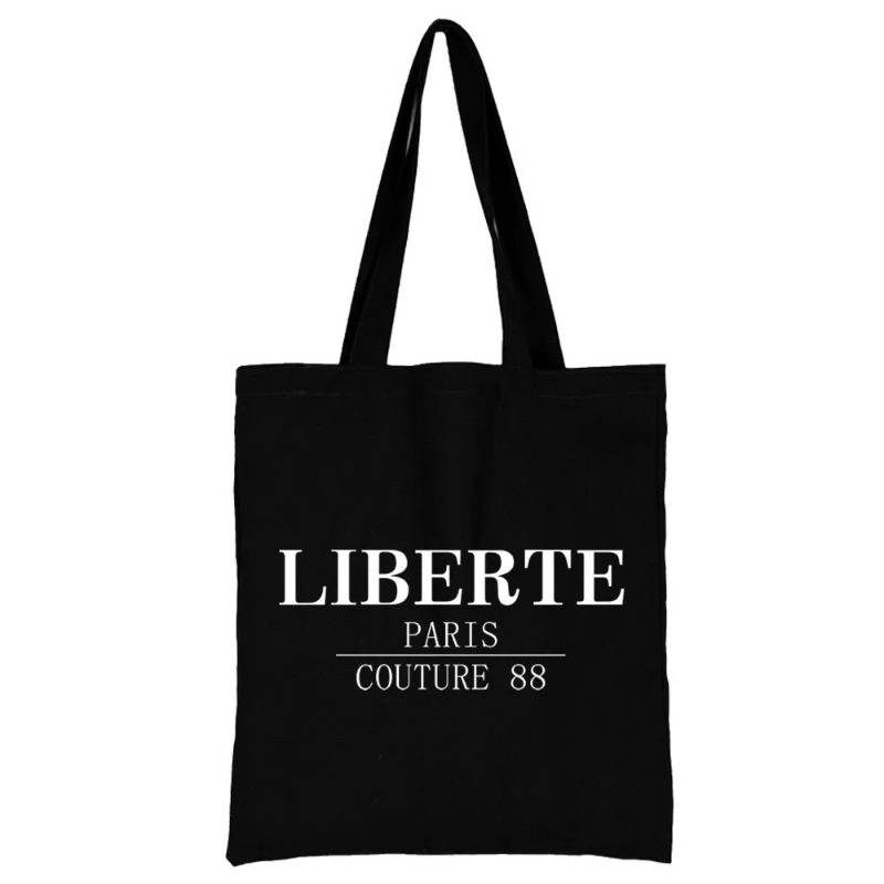 かわいい漫画オレンジ猫プリントブラック大容量ショルダーバッグ - Shopper Tote Canvas のレビューと価格