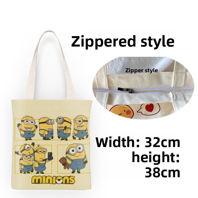 ミニオンズ映画アニメ漫画かわいいキャンバスバッグかわいい学生 - Shopper Tote Canvas のレビューと価格