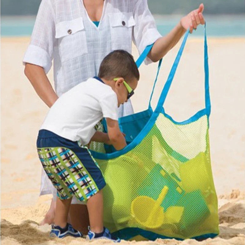 子供用砂遊び用ポータブルメッシュバッグ、キッズバスおもちゃ収 - Shopper Tote Canvas のレビューと価格
