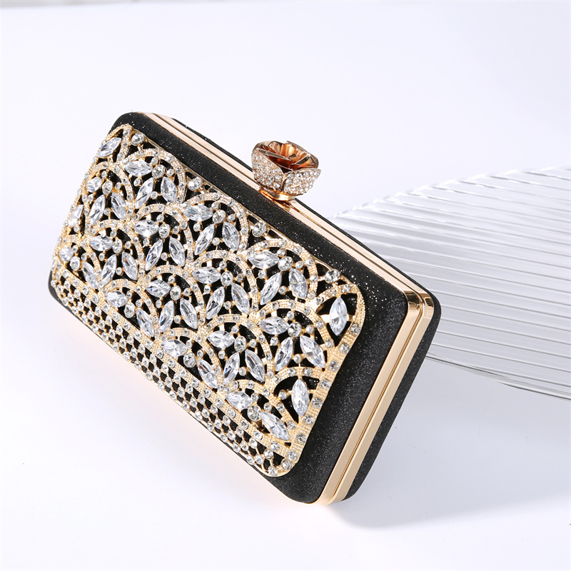 高級ダイヤモンドメタルフレームイブニングバッグ女性ドバイスタ - Women Bags Dubai のレビューと価格