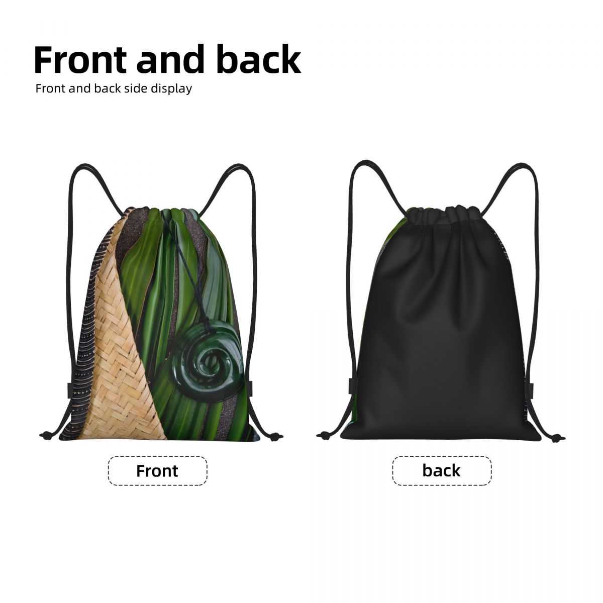 カスタムニュージーランドマオリ文化テーマ巾着バックパックバッ - Women Bags Nz のレビューと価格