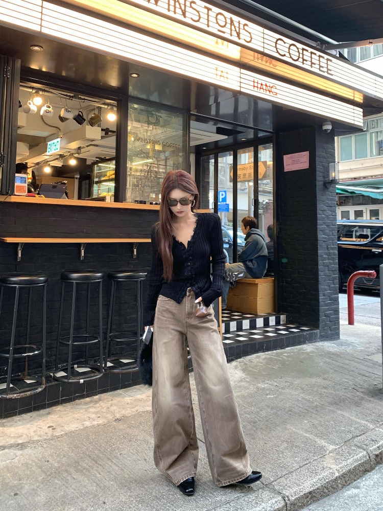 【FANGTING】女性用春物ヴィンテージカジュアルジーンズ - Women Bags Jeans のレビューと価格