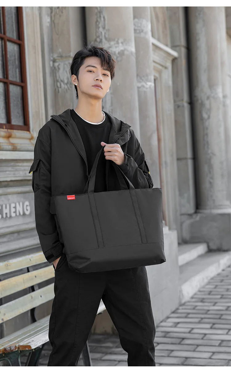 和風メンズハンドバッグカジュアルキャンバストップハンドルバッ - Shopper Tote Canvas のレビューと価格