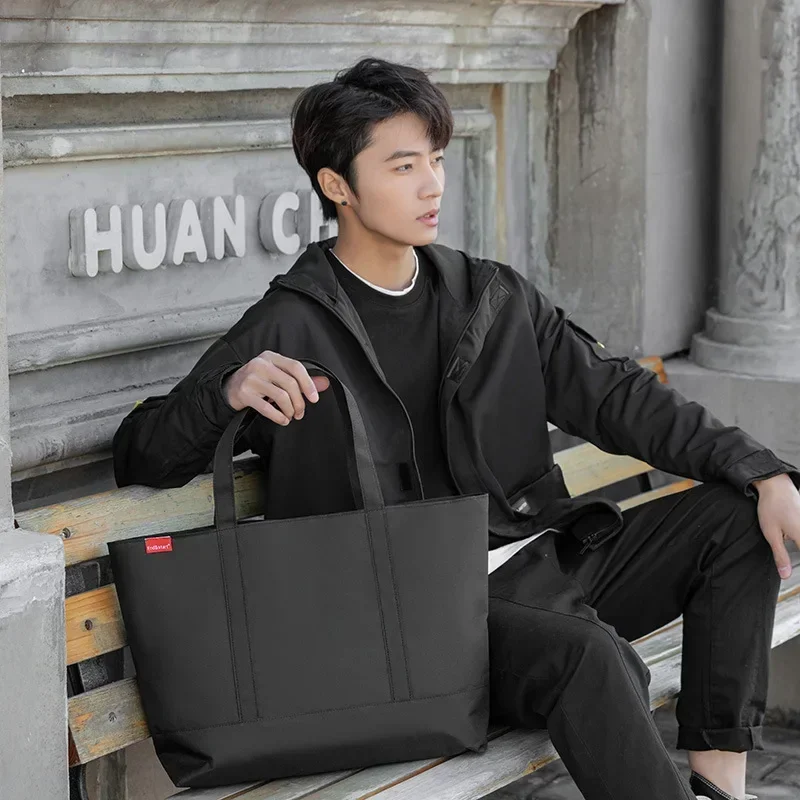 和風メンズハンドバッグカジュアルキャンバストップハンドルバッ - Shopper Tote Canvas のレビューと価格