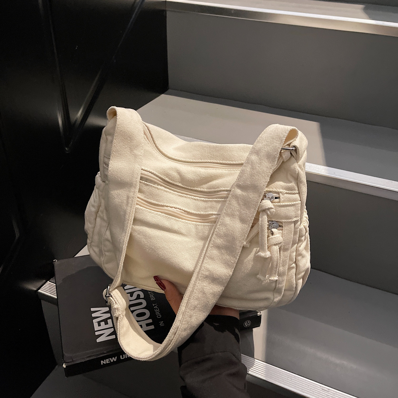 新しいファッショナブルなシンプルなキャンバスバッグ韓国版多層 - Women'S Kipling Bags のレビューと価格