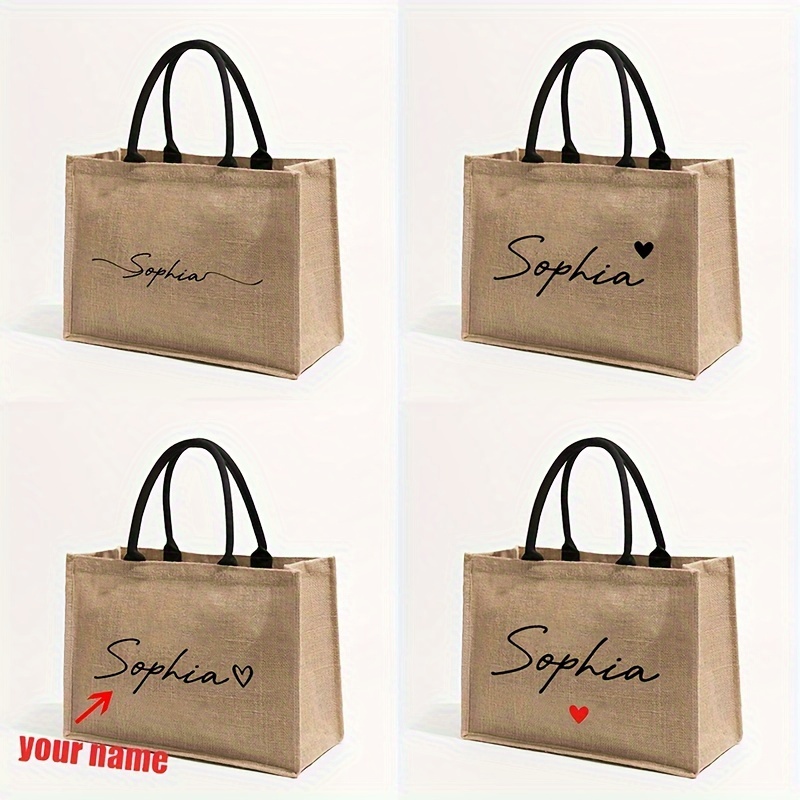 カスタムネームパターンショッピングパーソナライズされたビーチ - Women Bags Name のレビューと価格