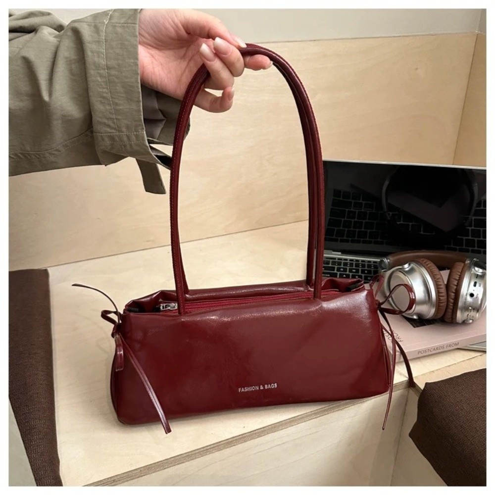 新しいソリッドカラーの女性用ハンドバッグ、ソフトPU素材、結 - Women Bags For Airport のレビューと価格