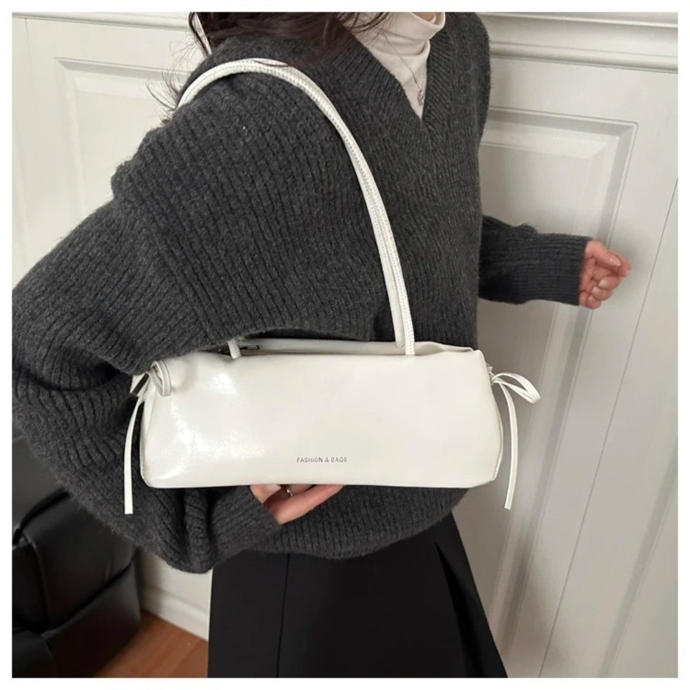 新しいソリッドカラーの女性用ハンドバッグ、ソフトPU素材、結 - Women Bags For Airport のレビューと価格