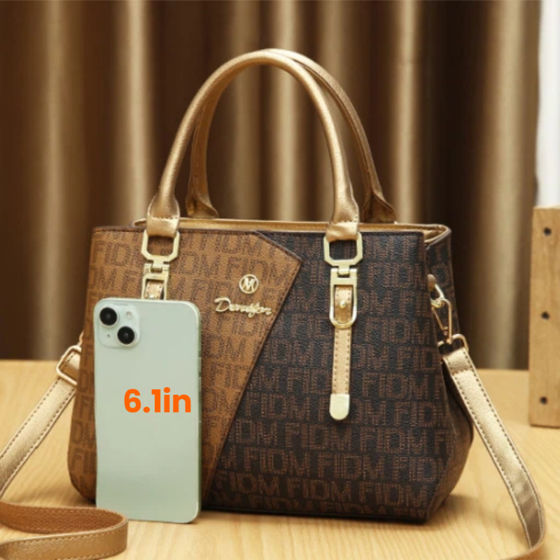 3点セットの女性用バッグ、高級プレミアムレザーのプリント入り - Women Bags Luxury のレビューと価格