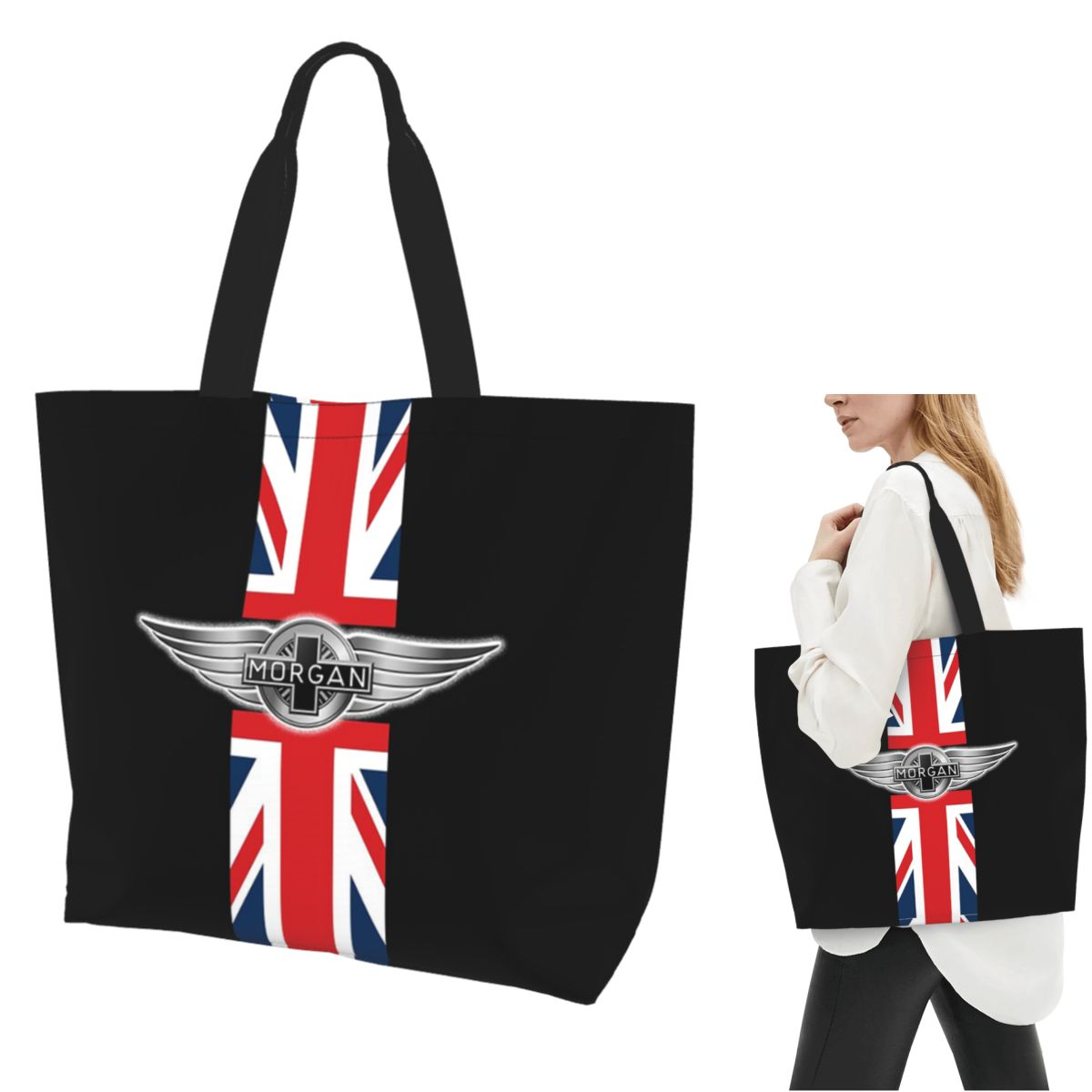 モーガンモーターカーカンパニーショッピングトートバッグキャン - Women Bags Company のレビューと価格