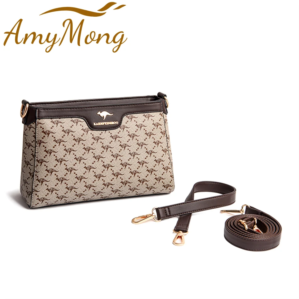 女性のためのファッショナブルなプリントの革製ハンドバッグ,デ - Women'S Kangaroo Bags のレビューと価格