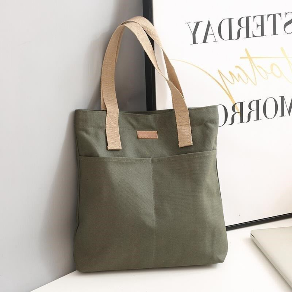 1Pc レディーストートバッグキャンバス縫製糸大容量高級感ハ - Shopper Tote Canvas のレビューと価格