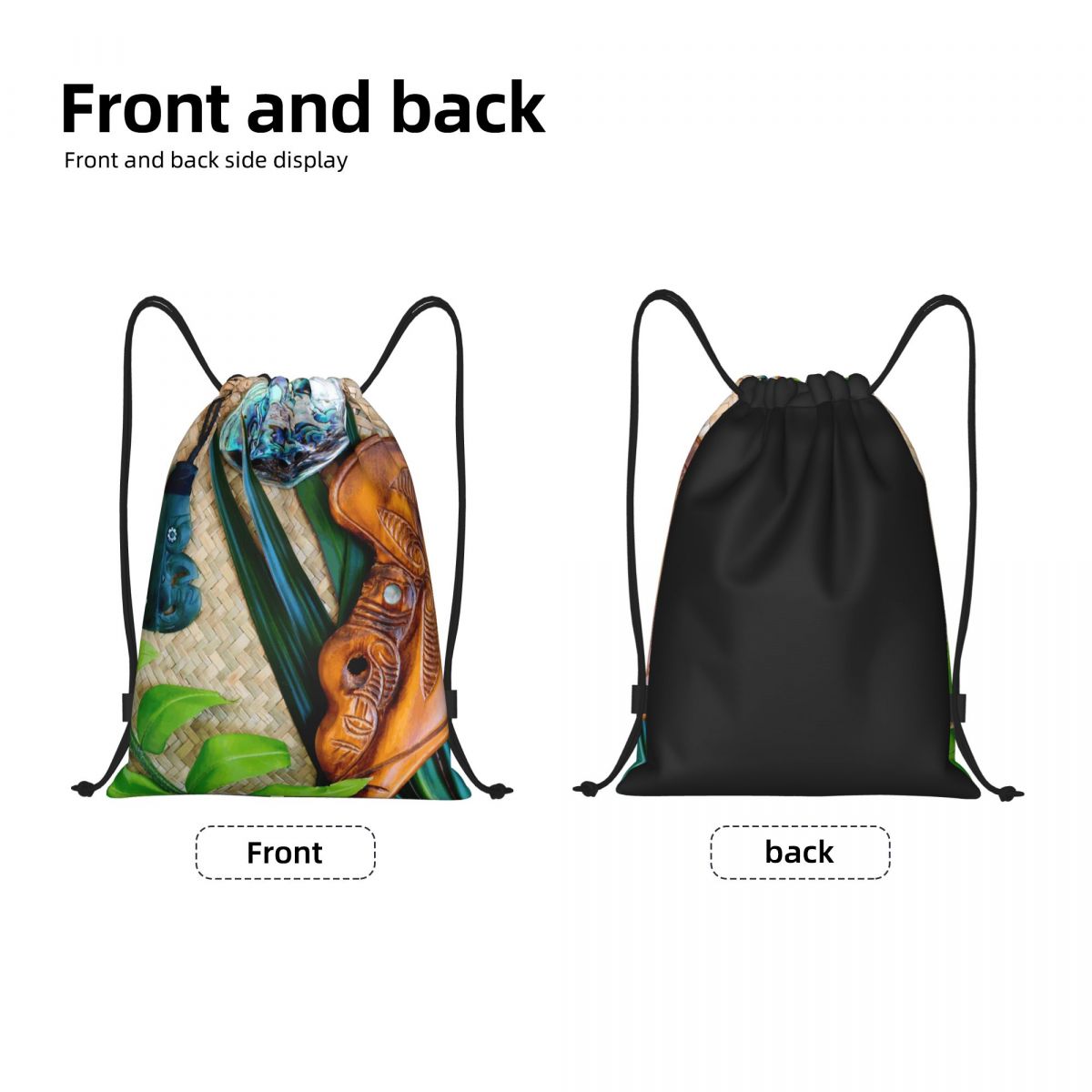 ニュージーランドマオリ族テーマ巾着バッグ男性女性ポータブルジ - Women Bags Nz のレビューと価格