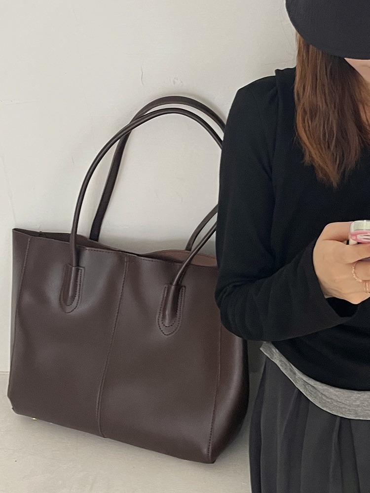 女性のための革のトートバッグ,良質,シンプル,大容量,正方形 - Women Bags For Airport のレビューと価格