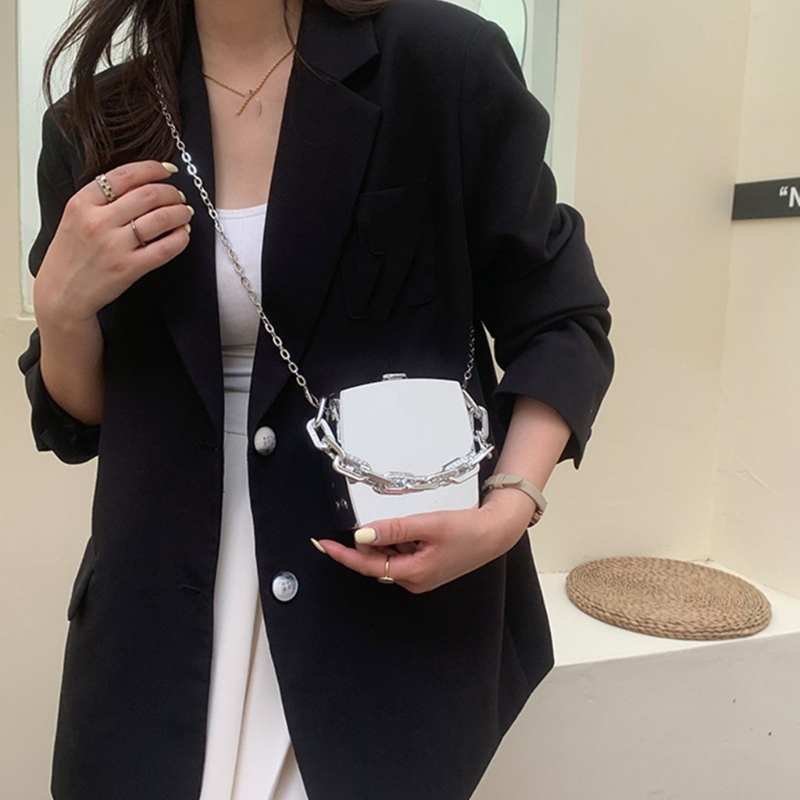 女性のためのゴールデンミニイブニングクラッチ,小さなPVCボ - Women Bags Luxury のレビューと価格