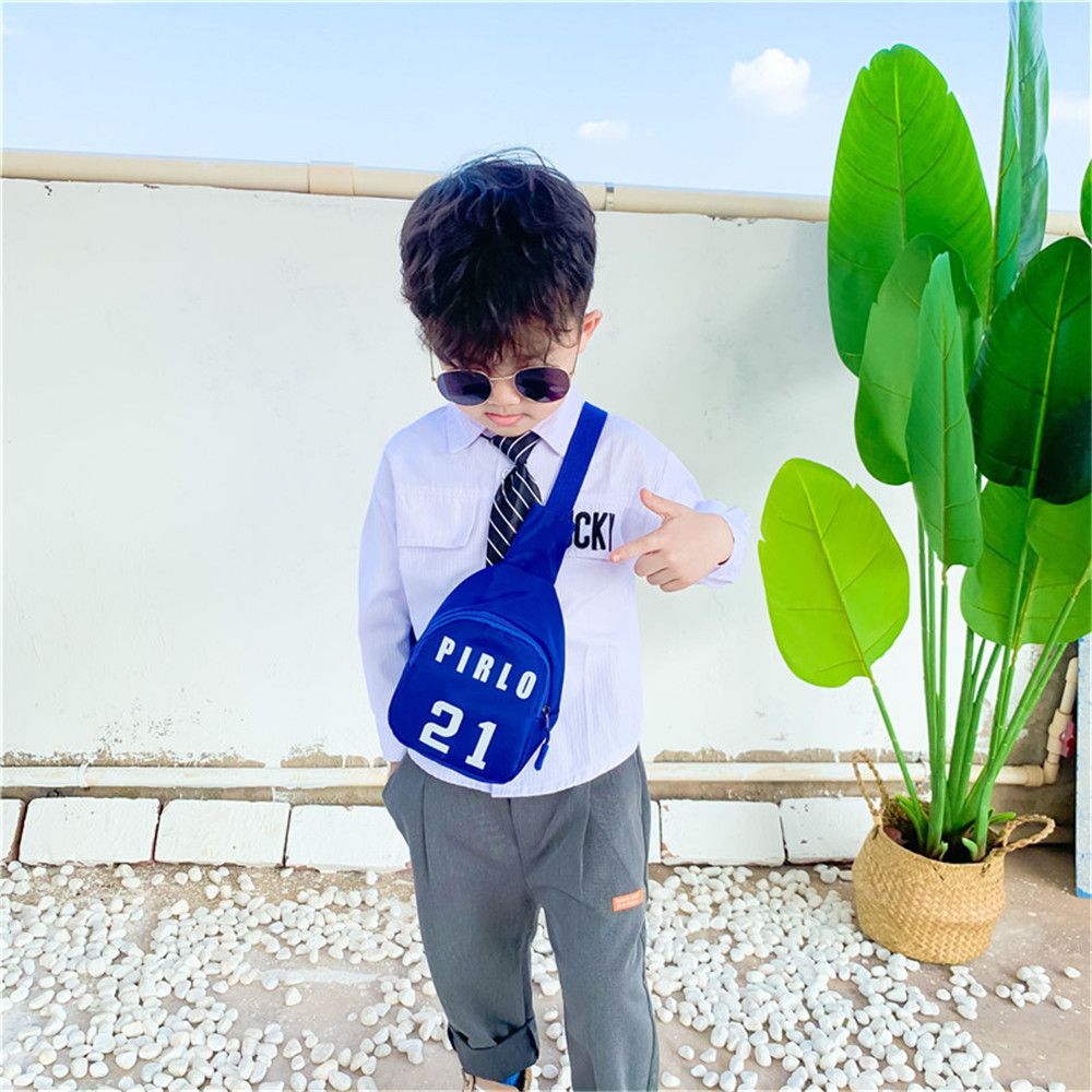 男の子と女の子のための漫画の数字の胸バッグ,レジャーバッグ, - Shopper Tote Canvas のレビューと価格