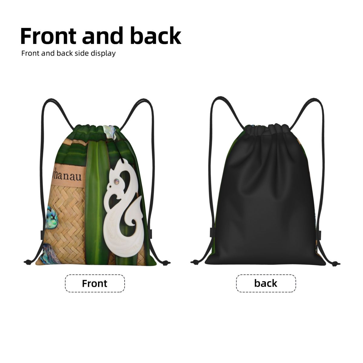 ニュージーランドマオリ族巾着バッグ男性女性ポータブルジムスポ - Women Bags Nz のレビューと価格