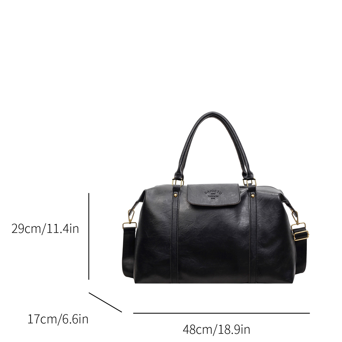 大容量レトロパテントレザークロスボディバッグ光沢のあるPUジ - Women Bags For Airport のレビューと価格