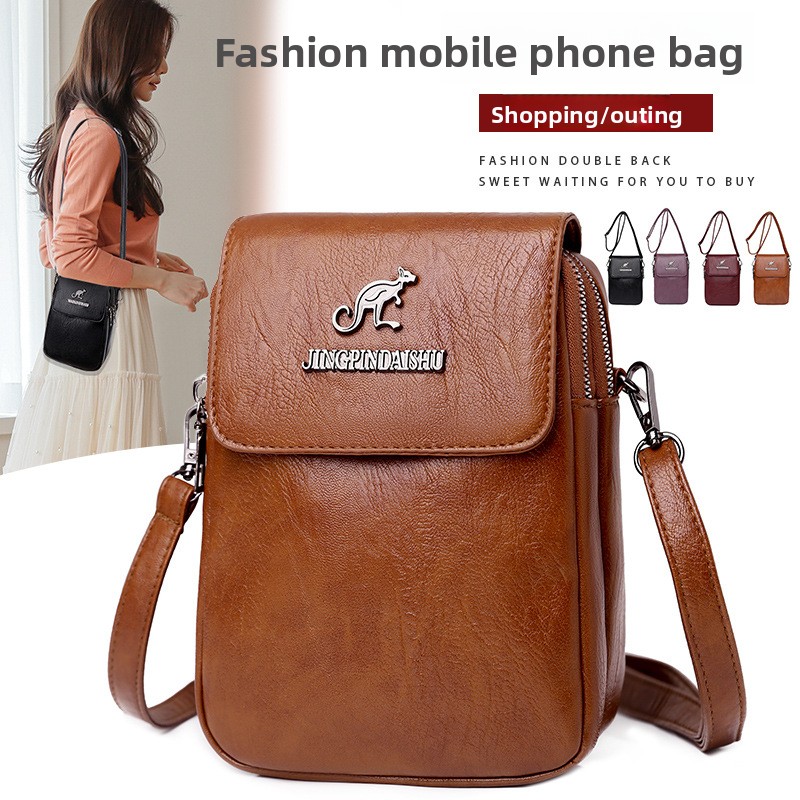 ヴィンテージ風女性用フェイクレザー携帯電話クロスボディバッグ - Women'S Kangaroo Bags のレビューと価格
