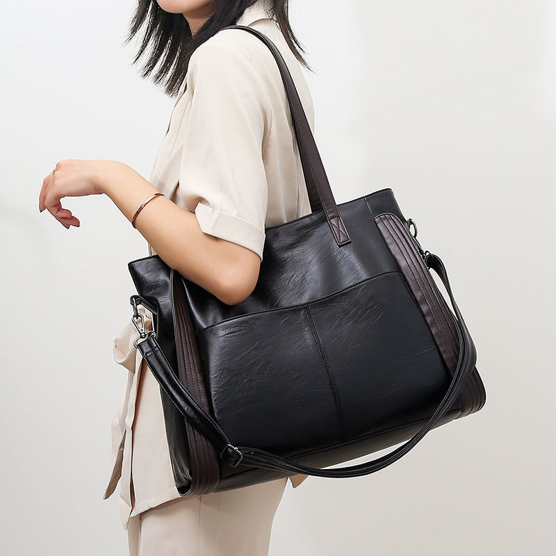 新しい大きな黒のショルダーバッグ レディース ラージ ホーボ - Women Bags For Airport のレビューと価格