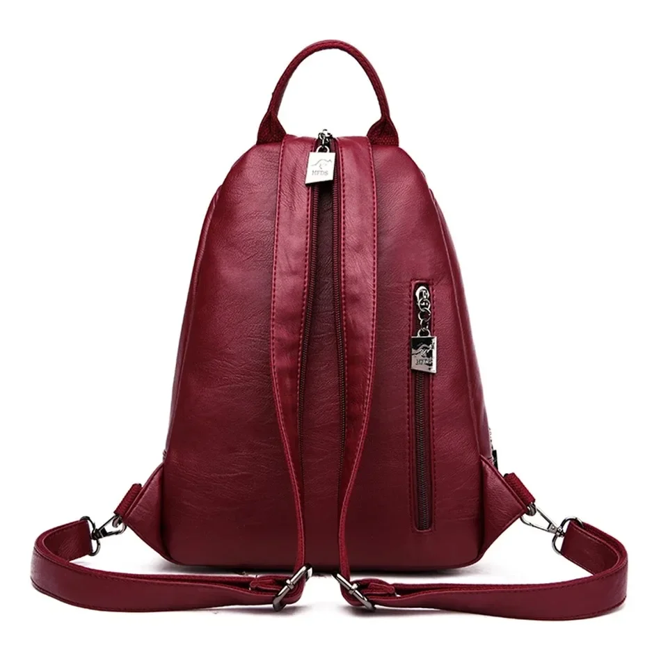 女性用多機能レザーバックパック,10代の女の子用ヴィンテージ - Women'S Kangaroo Bags のレビューと価格