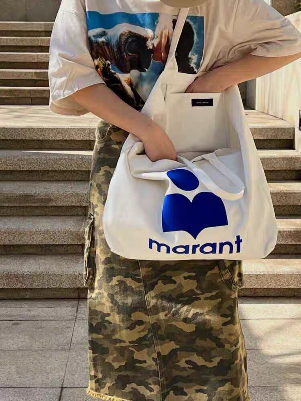 2026 マラン ニューデザイナースタイル 韓国マリーナキャ - Shopper Tote Canvas のレビューと価格