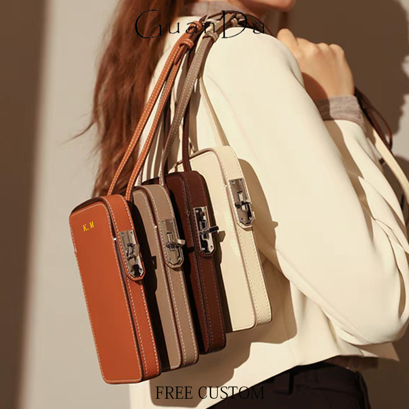 女性のための本革のクロスボディフォンバッグ,カスタム名のハン - Women Bags Name のレビューと価格