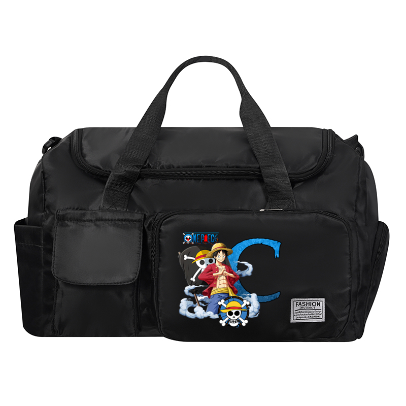 ワンピース男性女性旅行バッグアニメ A-Z 文字プリント防水 - Women Bags Gift のレビューと価格