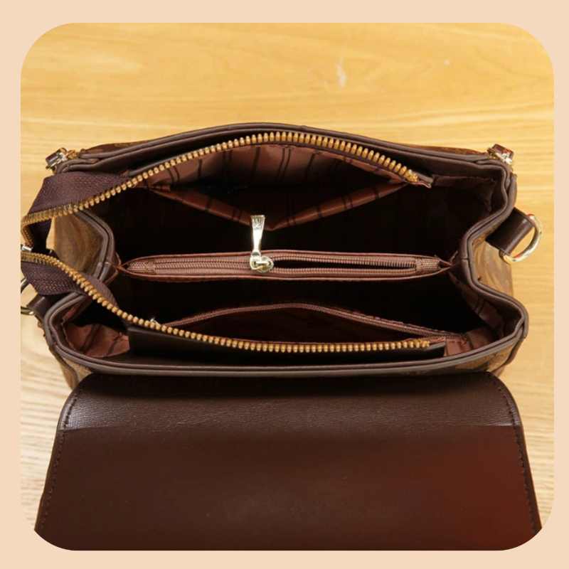 3ピース女性用バッグセット、軽量高級プリント柄女性用クロスボ - Women Bags Luxury のレビューと価格