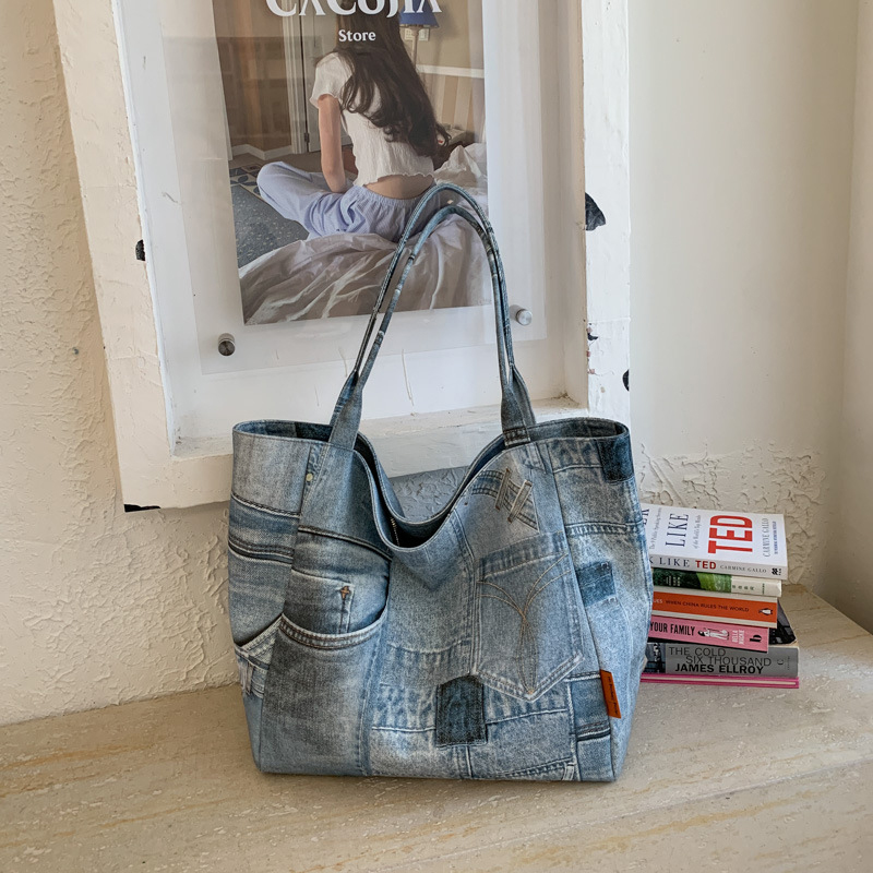 SHELKSBAG ジーンズレディース財布女性用トートバッグ - Women Bags Jeans のレビューと価格