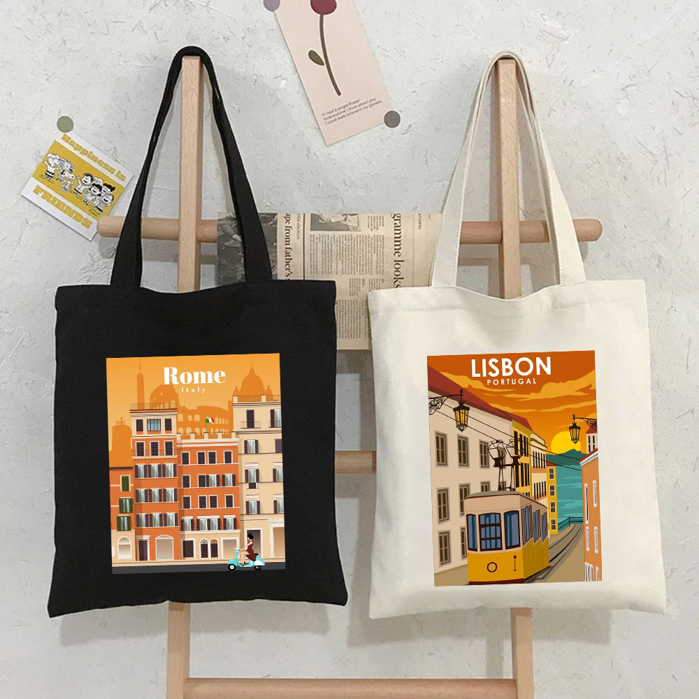 女の子のためのエレガントなキャンバスハンドバッグ,新しいコレ - Women Bags Dubai のレビューと価格