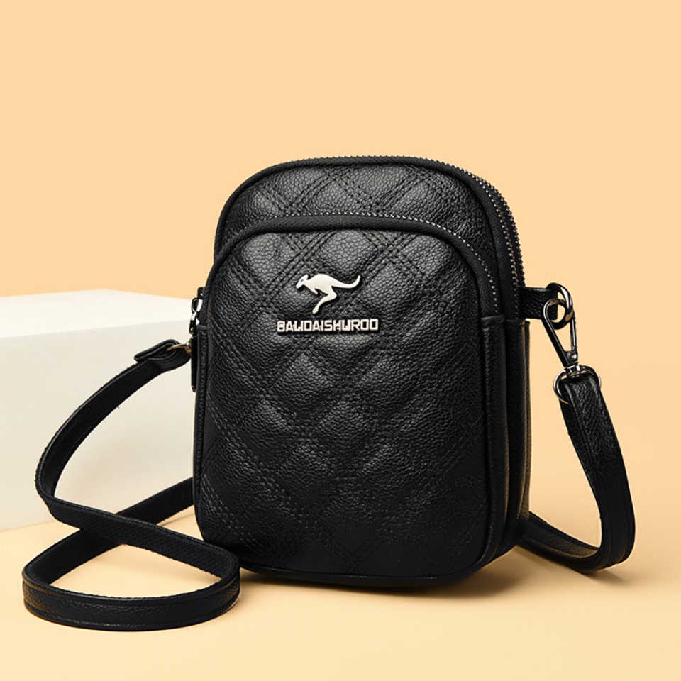 高級レザーショルダークロスボディフォンコインウォレットバッグ - Women'S Kangaroo Bags のレビューと価格