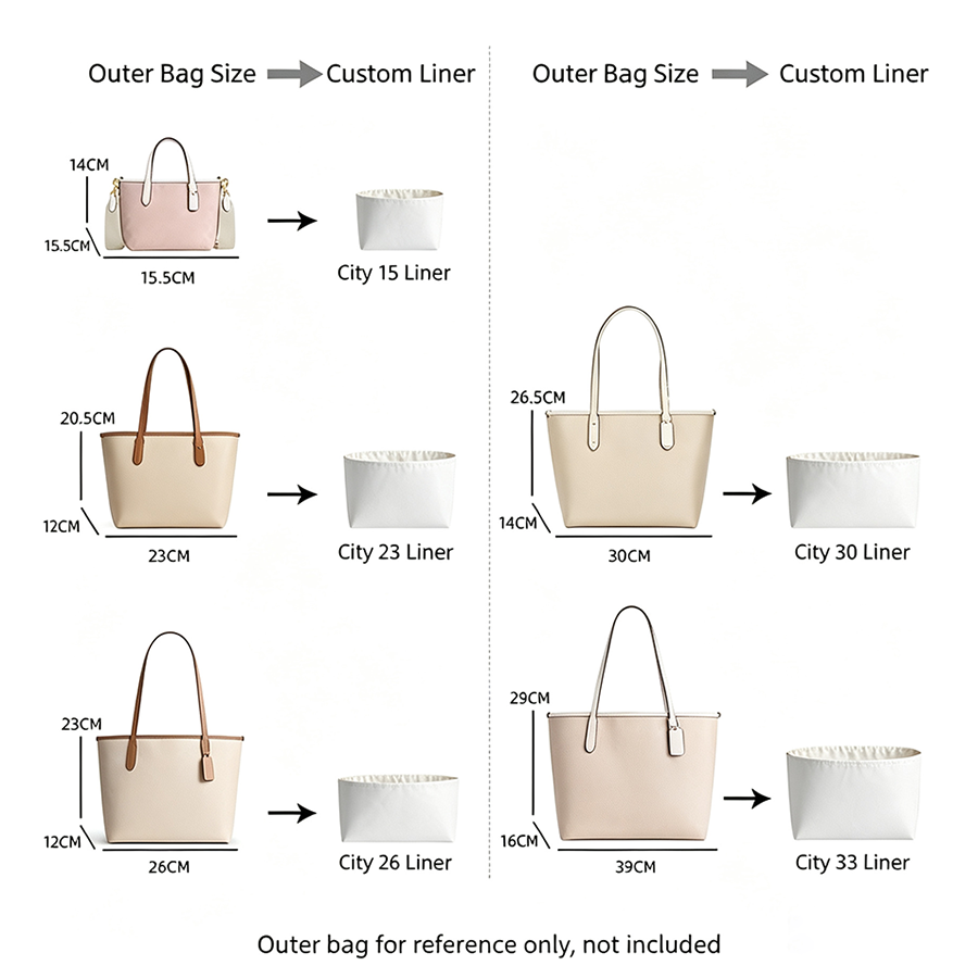 バッグオーガナイザーインサート city15 23 26 用 - Women Bags Gift のレビューと価格