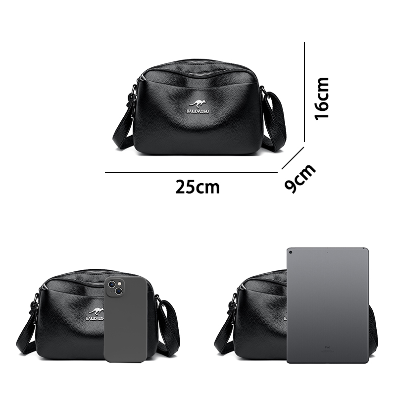 カンガルー本革風PUレザーショルダーバッグ レディース 大容 - Women'S Kangaroo Bags のレビューと価格