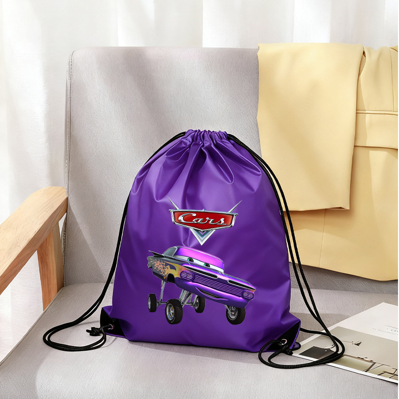 車巾着バッグ男性女性かわいいアニメプリント車映画少年ポータブ - Women Bags Gift のレビューと価格