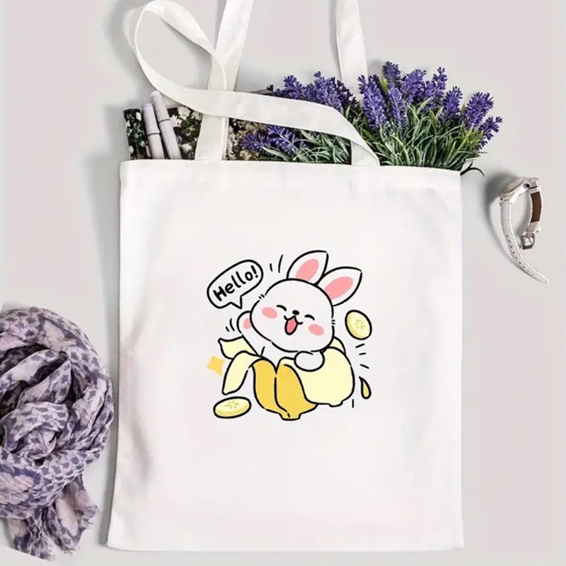 かわいいパンダ柄キャンバストートバッグ カワイイアニマルエコ - Shopper Tote Canvas のレビューと価格