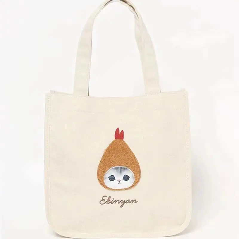 日本のモフサンド風のかわいいサメ猫の漫画柄手作りキャンバスシ - Shopper Tote Canvas のレビューと価格