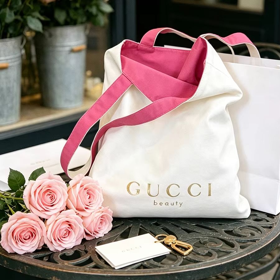 グッチのバッグ レディース キャンバス トートバッグ 両面デ - Shopper Tote Canvas のレビューと価格